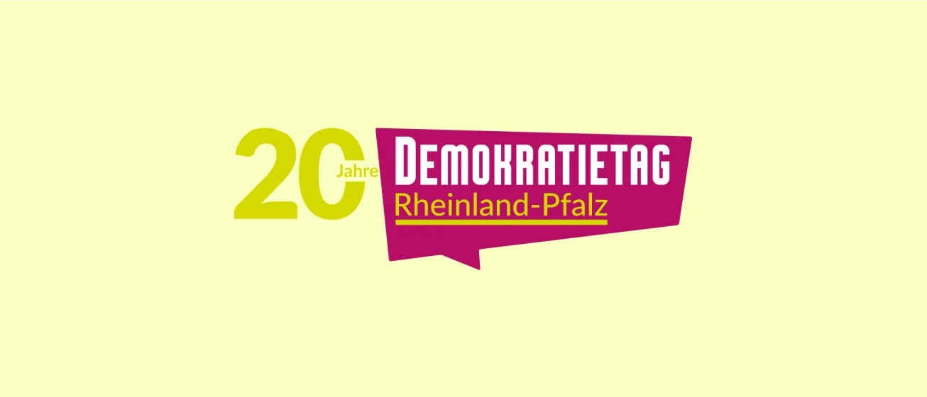 20 Jahre Demokratietag RLP Logo Teaserbild
